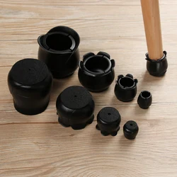 4Pcs Silicone Non-slip Table Chair Leg Caps Table Chair Leg Mat Foot Protection Bottom Cover Pads Wood Floor Protectors