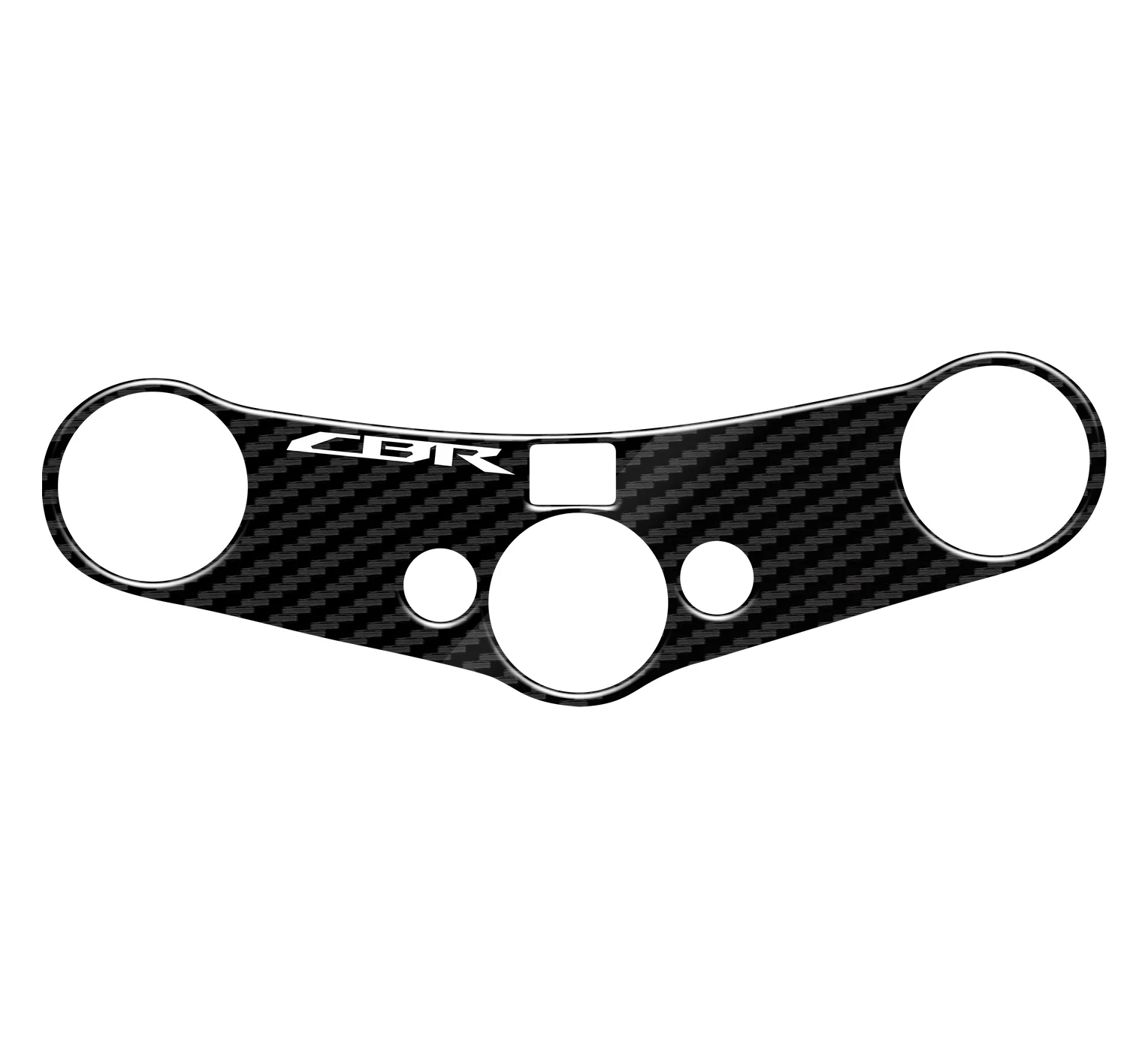 For CBR600 CBR600RR F5 2007-2017 2008 2009 2010 2011 2012 2013 2015 2014 2016 Motorrad 5D Carbon-look Upper Triple Yoke Defender