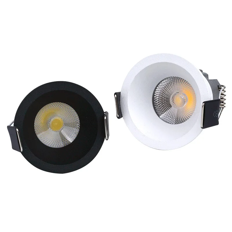 Embedded dimmable mini LED downlight 5W7W9W12W anti-glare COB ceiling light Spot light Bedroom kitchen wine cabinet