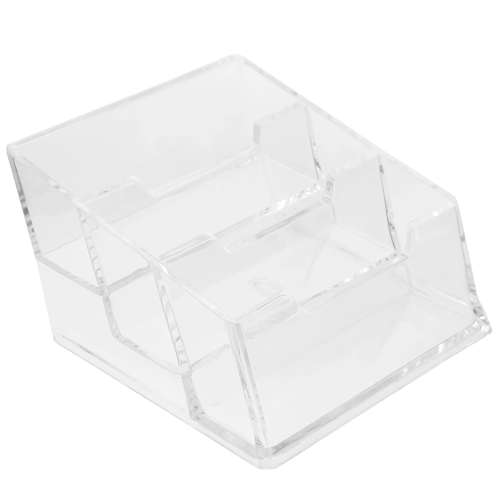 

Transparent Business Card Case Postcard Display Stand Organizer Cards Holder Rack Vertical