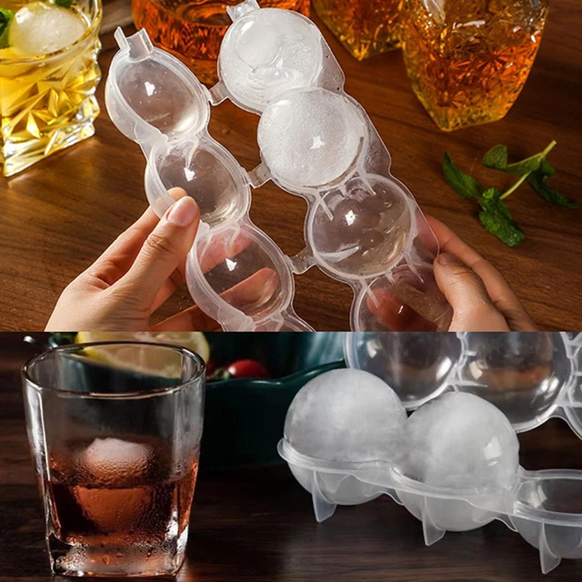 Reusable Egg Shape Silicone Ice Mold for Craft Whiskey, Cocktails, Pop