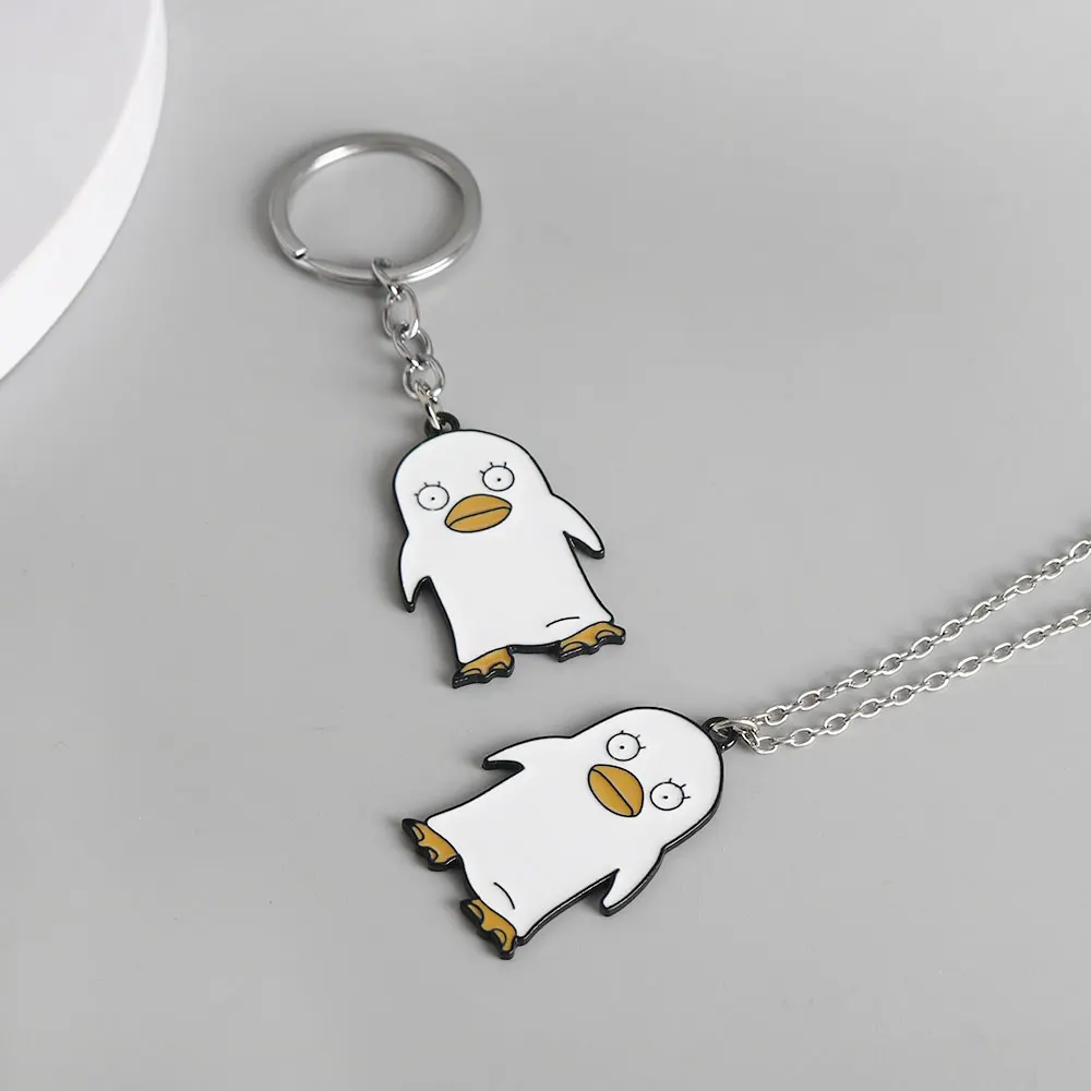 Cartoon Gintama Metal Jewelry Anime Warrior Darth Vader ELIZABETH Shape Enamel Keychain Brooch Necklace Cute Cosplay Gift Access