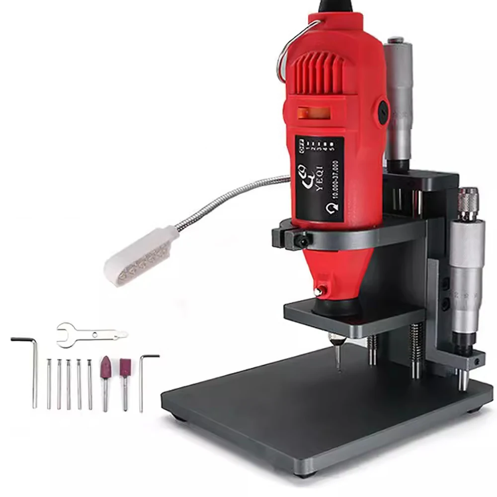 

220 В, многофункциональная зеркальная платформа для камеры телефона, внешний экран с железным кольцом, зеркальный микрометр