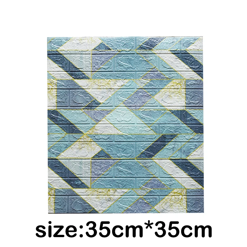 10 PZ Carta Da Parati 3D Effetto Mattoni 05 Pannelli Autoadesivi Per Pareti Muri Wallpaper 77x70cm Tot 539mq - 6