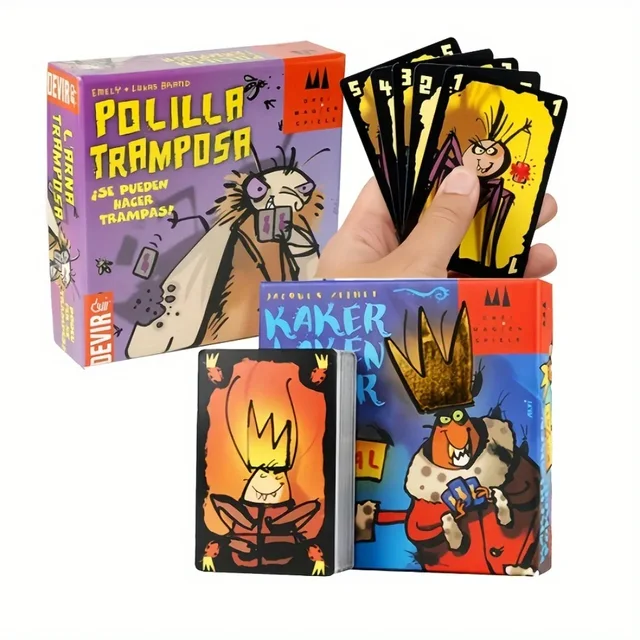 POLILLA TRAMPOSA tricheurne espagnole cafard allemand adulte enfants jeu de fête de loisirs, petits cadeaux créatifs 2