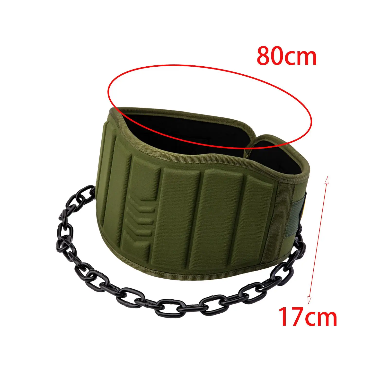 Dipping Belt Body Building Weight Lifting Chain EVA Adjustable Chain Dip Belt for Power Lifting Women Men Home Exercise Fitness