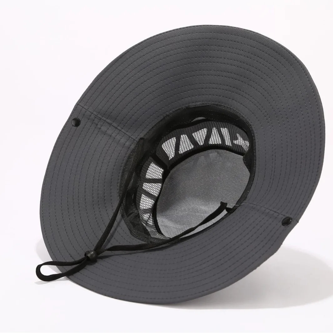 Vânzare fierbinte de vară bărbați pescar capac în aer liber parasolar pălărie de pescuit masculin mare bor larg respirabil subțire protecție solară alpinism_voghion.com