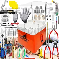 Glass Kit，Stained Glass Kits for Adults，Glass Grinder，Stained Glass Grinder，5/8" + 1" Diamond Grinder Bit,80W Soldering Iron Kit 1