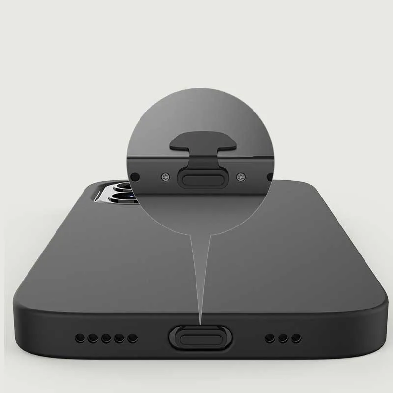 USB C 실리콘 먼지 방지 플러그 세트(청소 브러시 포함), 타입-C 안드로이드 휴대폰용 먼지 방지 충전 포트 스토퍼 캡 보호기