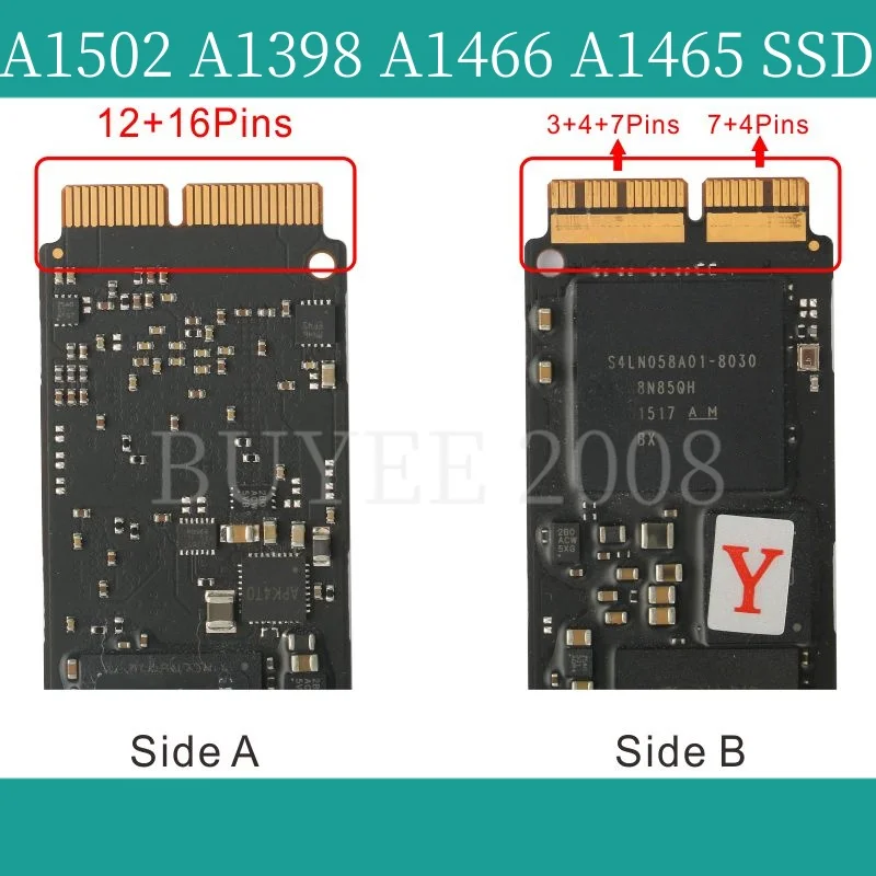 Internal Hard Drive Genuine SSD For Macbook Air & Pro Retina 11" 13" 15" A1502 A1398 A1466 A1465 SSD 128/256/512GB 1TB Solid State Drive 2013-2015