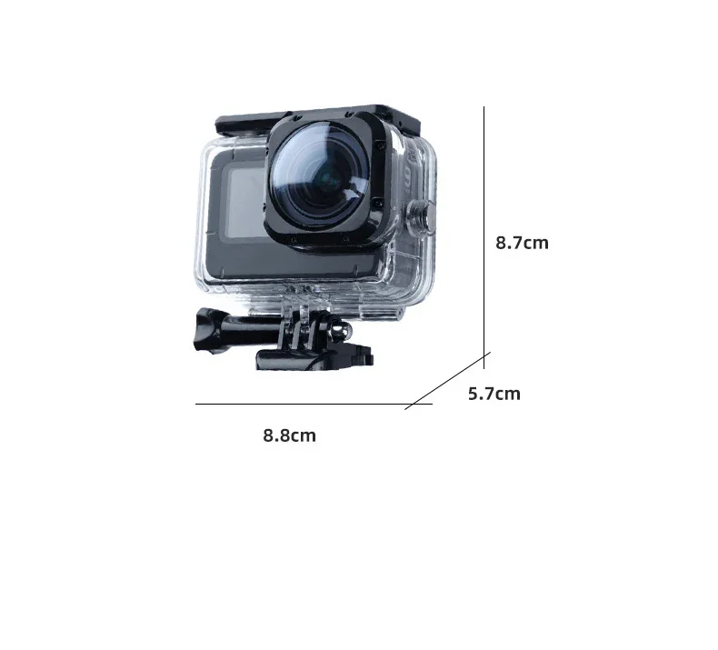 Custodia Impermeabile PULUZ Per GoPro MAX - 45 Metri, Subacquea, Con Vite E Base
