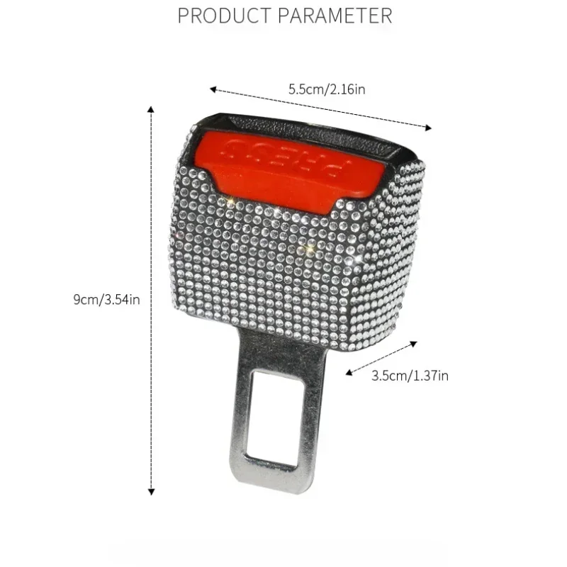 Car seat belt clip extender safety buckle
