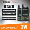 Baofeng Official Store 2PCS MINI Walkie Talkie BF-T1 UHF USB Charger Portable 5W Two Way Radio 1500mAh Kids Gifts Pocket Radio 2