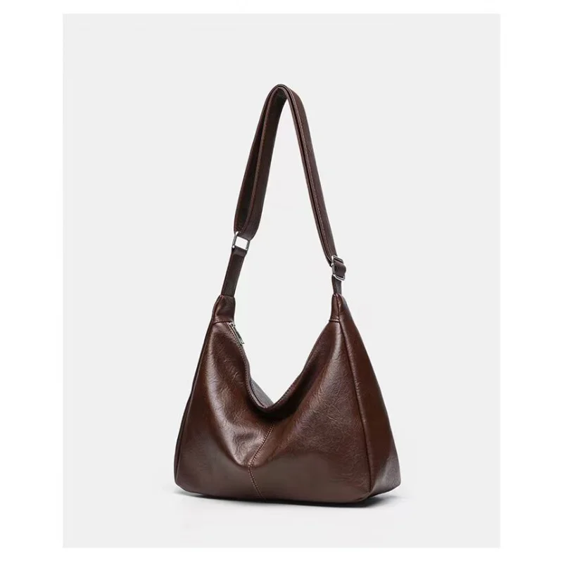 Bag New Tote Bag Melad Retro Crossbody Bag Texture Large Capacity Versatile Simple Single Shoulder Solid Color