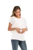 New Summer Women Pregnant Nursing T-Shirts Women's Wrap Tops Sleeveless Double Layer Blouse Tees Pregnant Clothes 4