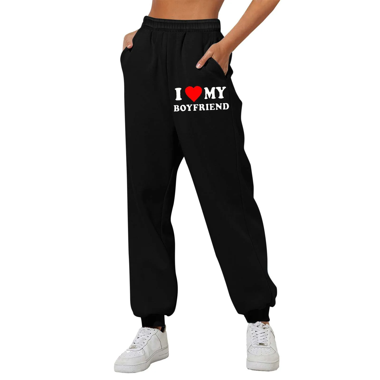 

Women’S Fleece Lined Sweatpants Wide Leg Straight Pants Bottom Sweatpants Joggers Yoga High Waisted Pants Workout Trousers