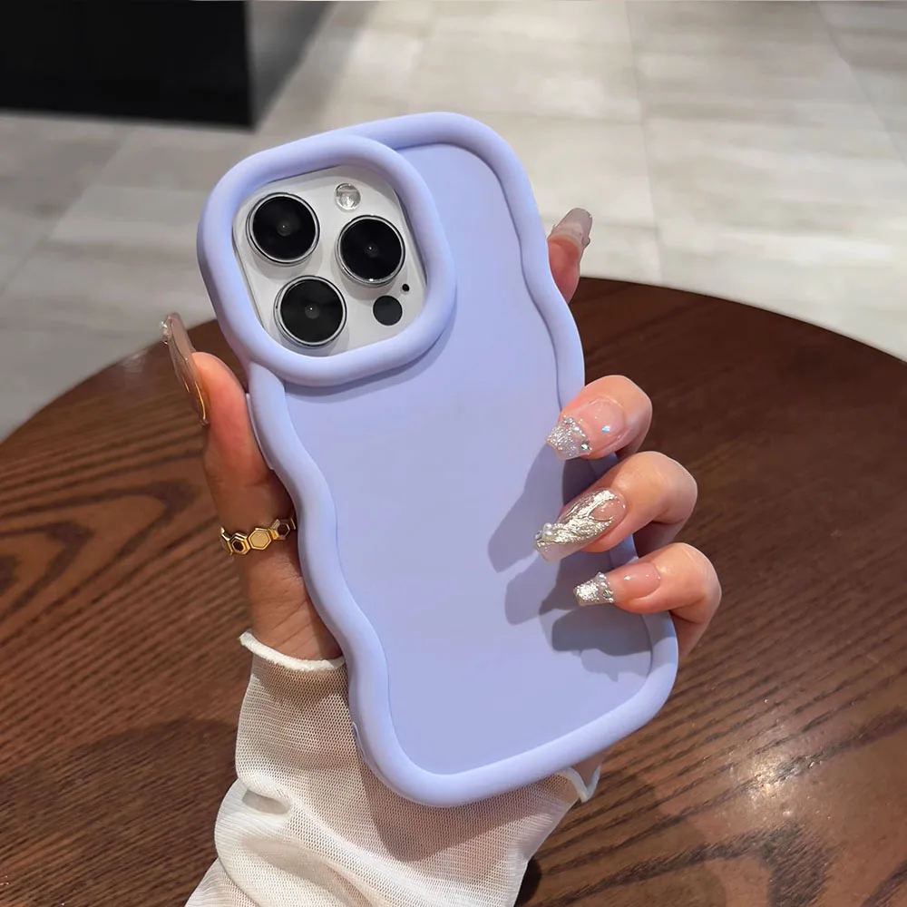 Soft Wave Curved Edge Phone Case Cover