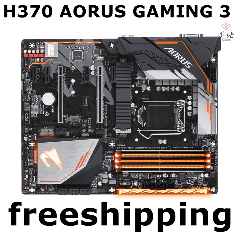 For H370 AORUS GAMING 3 Motherboard 64GB Support 8th Generation CPU LGA 1151 DDR4 H370 Mainboard 3 For H370 AORUS GAMING 3 Motherboard 64GB Support 8th Generation CPU LGA 1151 DDR4 H370 Mainboard