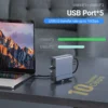 15 in 1 USB-C Docking Station 4K HD Vertical Hub with Triple Monitor ,RJ45 1000M,USB 3.0/2.0,PD 3.0,SD/TF,Audio 3.5 for Mac Pro 4