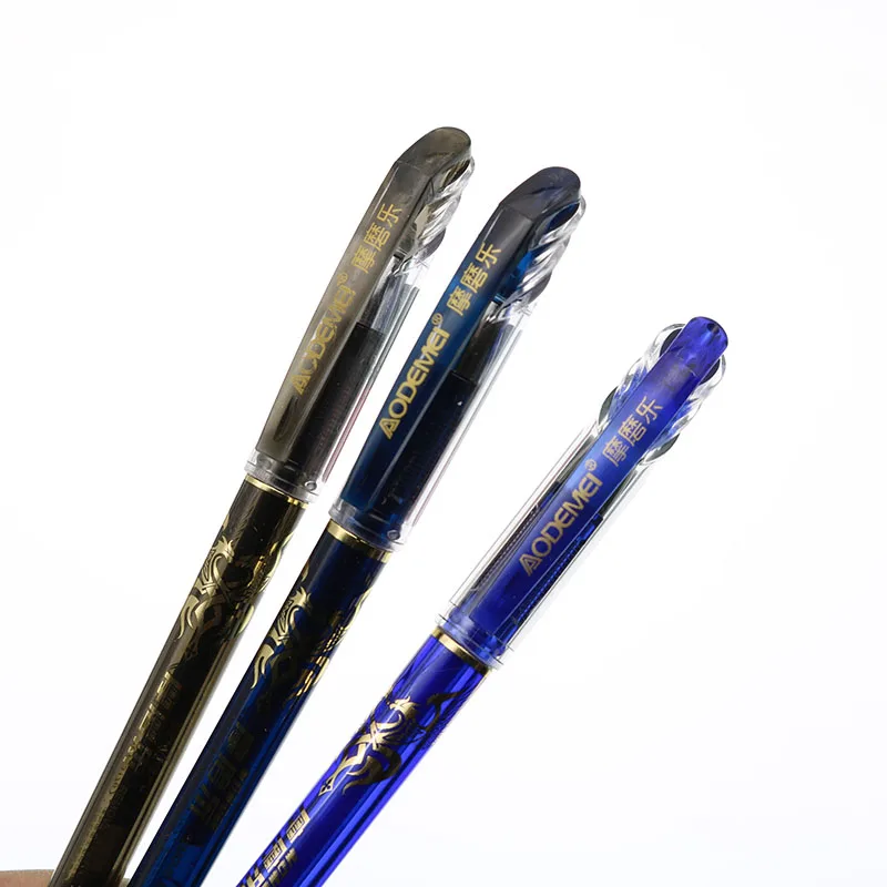 Stylo effaçable facile à effacer, effaceur magique, friction à chaud, stylo  de test, bleu, noir, étudiant, papeterie, recharge, 0.38mm, 10 pièces -  AliExpress
