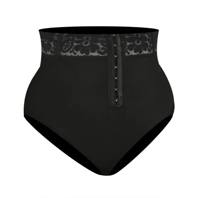 Women High Waist Lace Abdominal triangle Pants Postpartum Tummy Control Panties Slimming Hip Lifting Body Shaper Waist Trainer