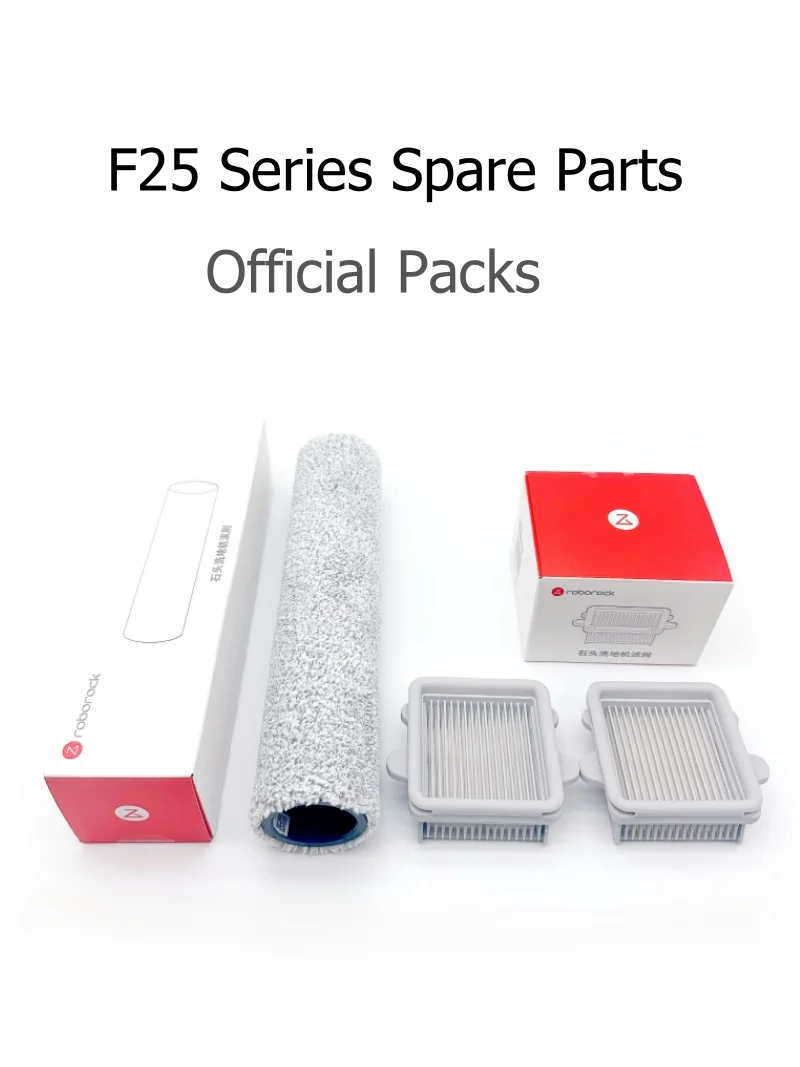 Kit De Remplacement Accessoires Compatibles Avec Aspirateur Sans Fil à Main Roborock F25 / F25 ALT Robot Pièces 2 Brosse à Rouleau Principale 4 Filtre HEPA (8kit