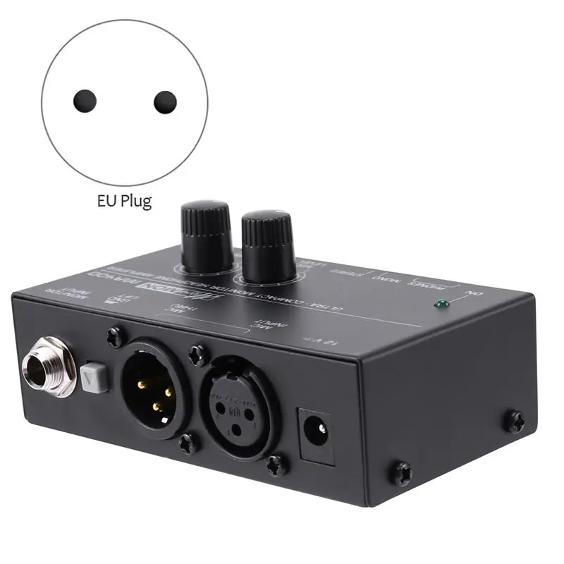 ABKN-3X Ma400 헤드폰 프리앰프 마이크 프리앰프 헤드폰 프리앰프 개인 모니터 믹서, EU 플러그