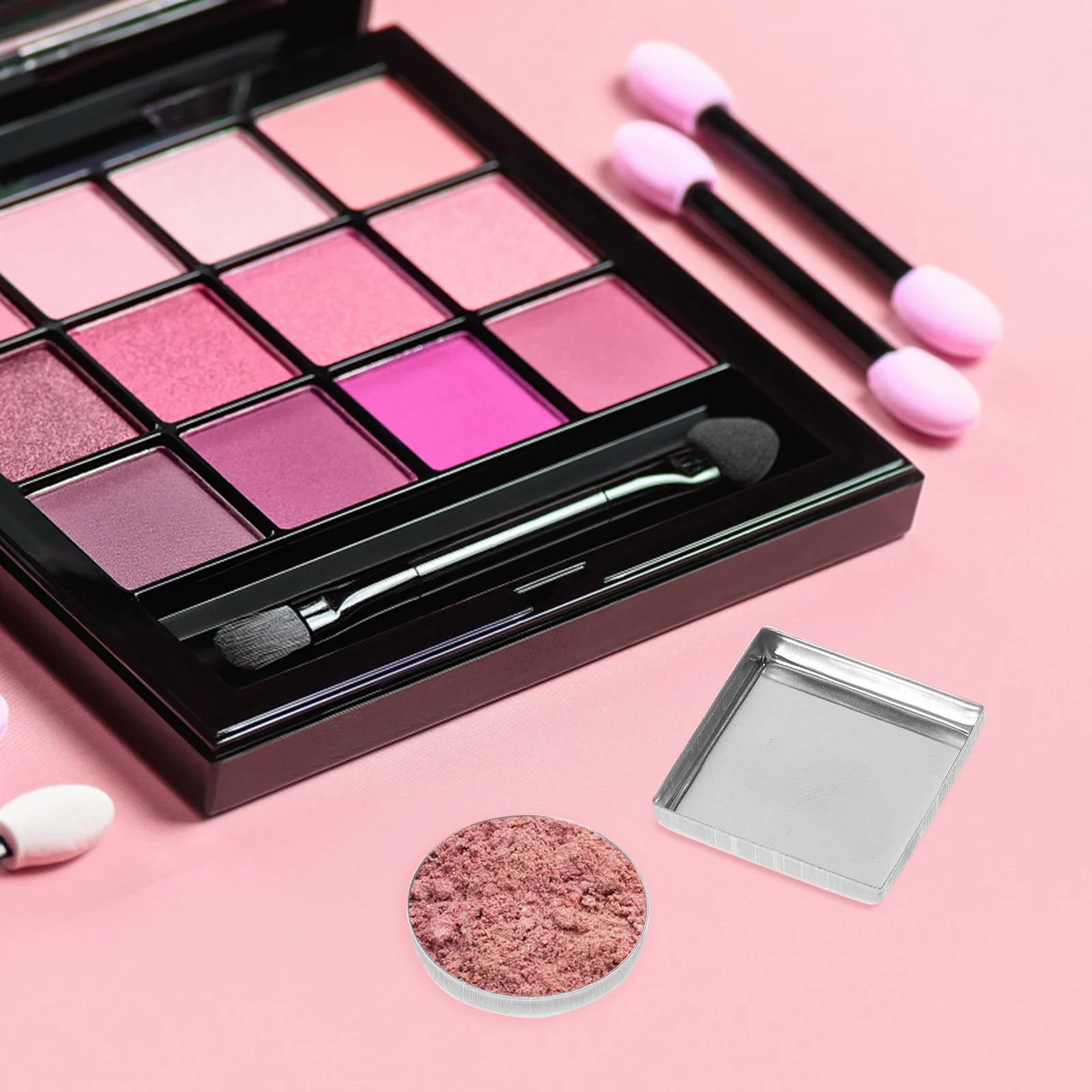 Empty Eyeshadow Pan 30pcs Empty Eyeshadow Metal Pan Makeup Palette Metal Pan Accessory