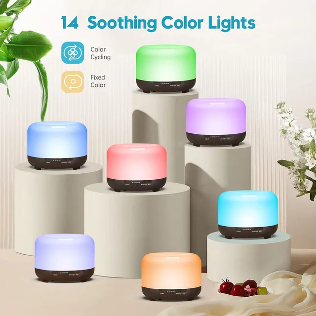 500ml Aromatherapy Oil Diffuser Set 6
