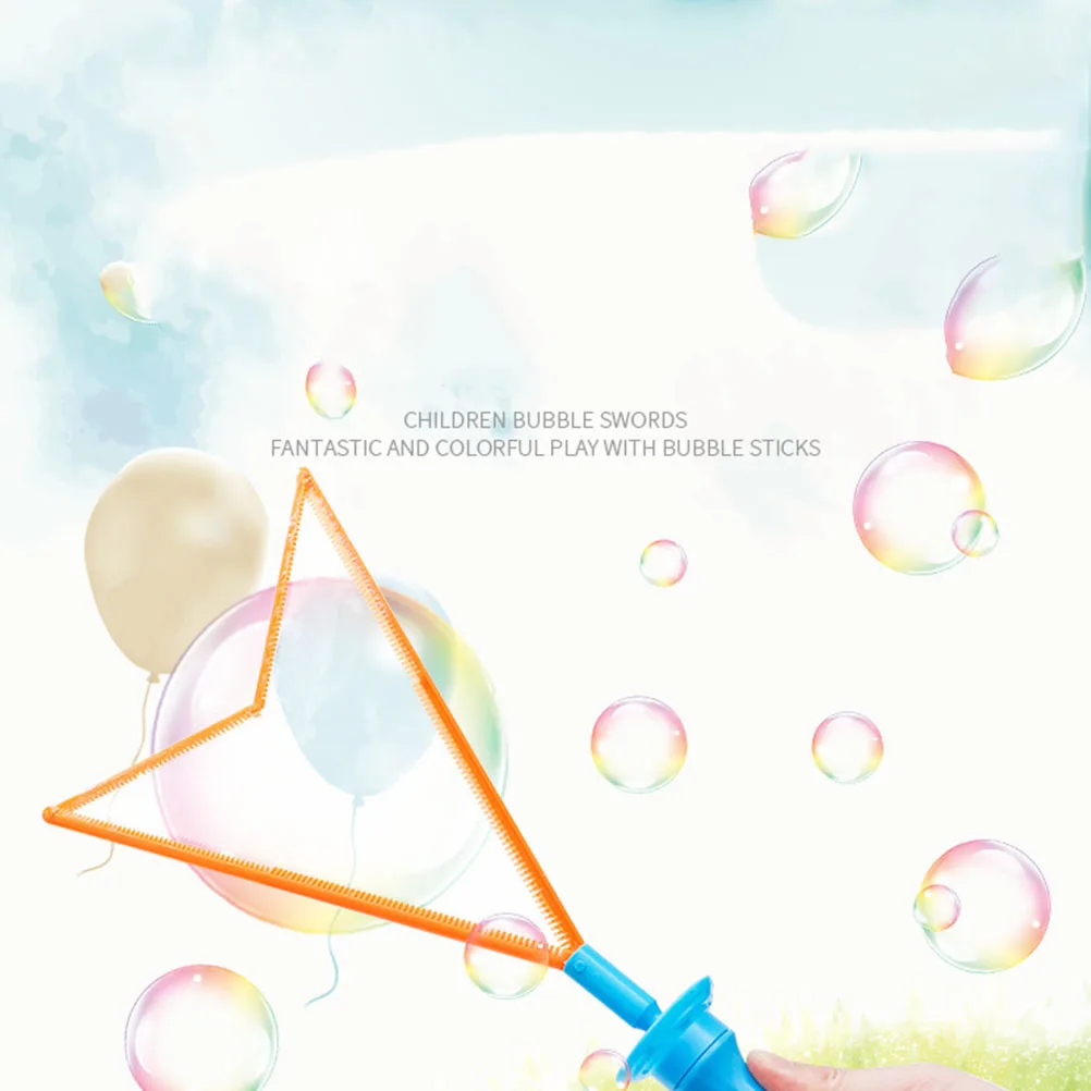 4 Pcs Toy Bubble Maker Stick Kids Toys Outdoor Playing Wands Blowing Bubbles Fencing Party Favors Child Sword Bubble Stick 6