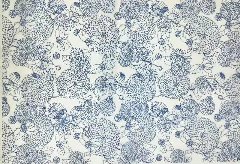 Ceramic Underglaze Blue and White Pattern Transfer Stickers