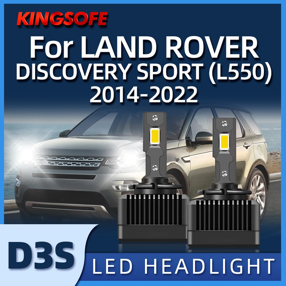 

KINGSOFE LED Headlight D3S 6000K Brighter 110W For LAND ROVER DISCOVERY SPORT(L550) 2014 2015 2016 2017 2018 2019 2020 2021 2022