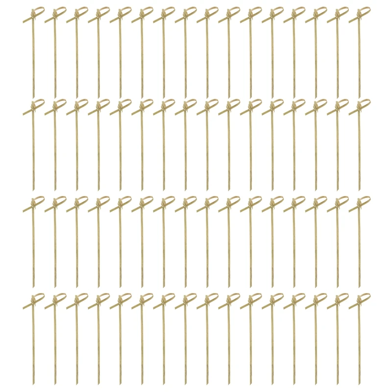 

Bamboo Knot Picks Skewers, Cocktail Picks, Drinks Skewer Toothpicks For Party Appetizers, Sandwiches