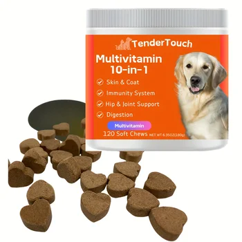 360 Chews - 3 Pack (3 x 180g/6.35oz) 540g/19.1oz - TenderTouch Multivitamin Dog Supplement, Digestive Enzymes, Grain Free Dog 2