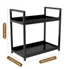 Double desk storage rack Kitchen organizer Bathroom countertop Perfume and cosmetics shelf Dressing table rack 3