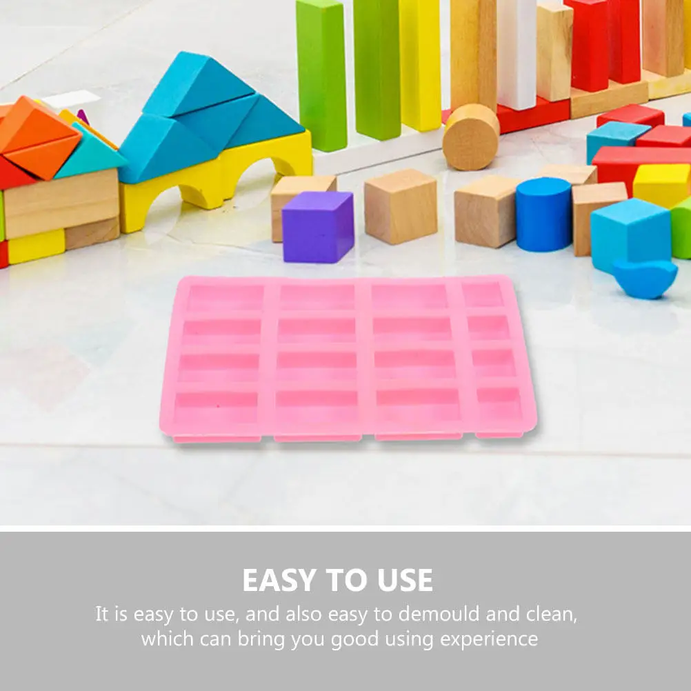 3Pcs DIY 미니 벽돌 만들기 금형 모래 테이블 실리콘 금형 벽돌 건축 도구 모래 테이블 풍경 마이크로 용품