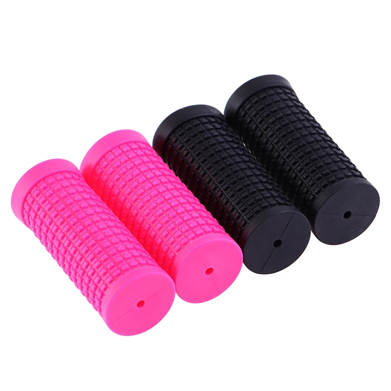 Bicycle Rubber Slip On Short Handlebar Grips 2pcs Non-Slip Handle Bar Bike Parts