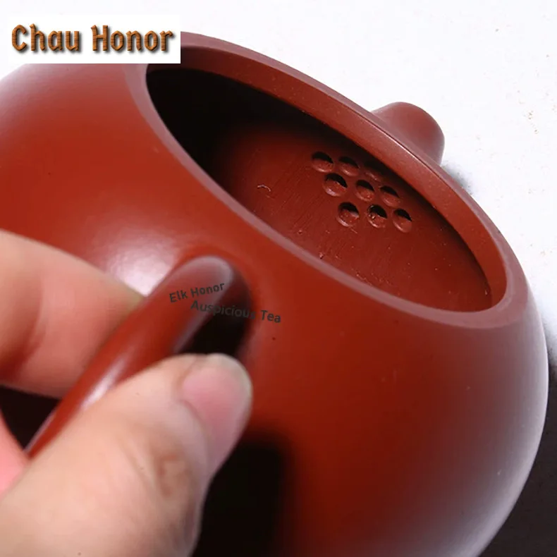 210ml Luxury Yixing Purple Clay Teapots Handmade Xishi Pot Raw Ore Dahongpao Mud Kettle With Infuser Zisha Tea Set Tea Services