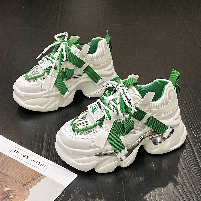 

Women's shoes platform dad shoes women's new spring leisure Joker light sports running shoes shopping catwalk tide shoes