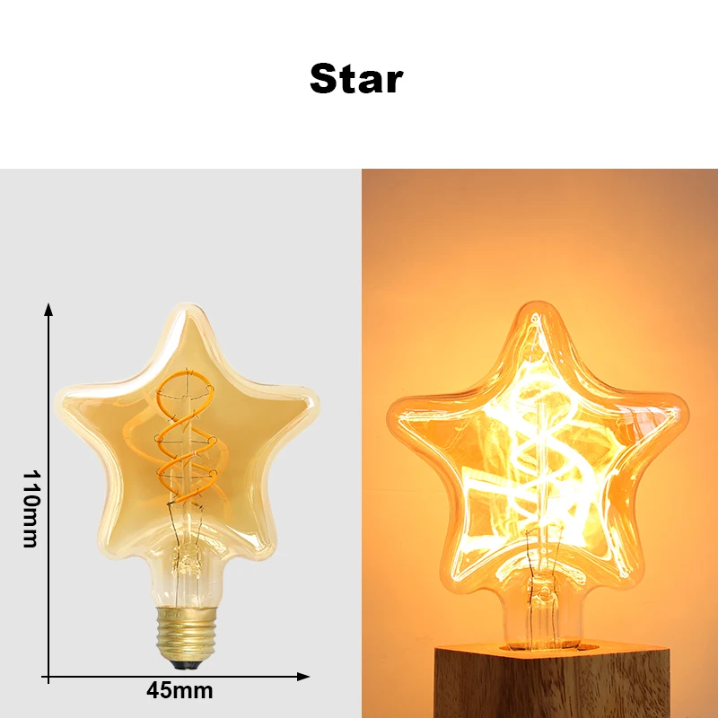 ตัวเลือกสินค้า หลอดไฟสไตล์ย้อนยุค Vintage Edison LED ตกแต่งบ้าน