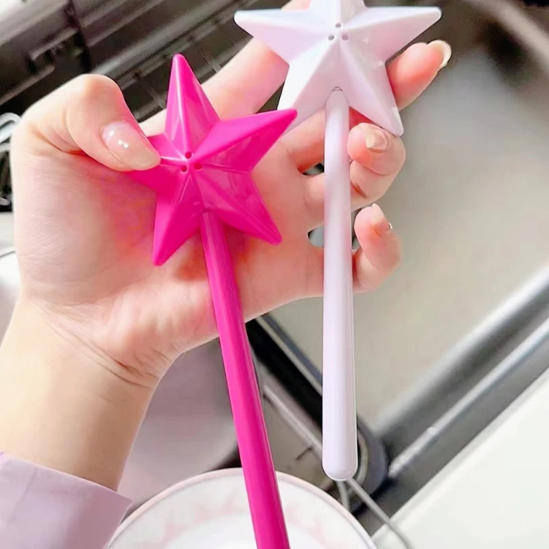 Portable Salt Pepper Shakers Refillable Magical Star Wand Spice Dispenser Seasoning Shaker Set Kitchen & Dining BBQ Supplies