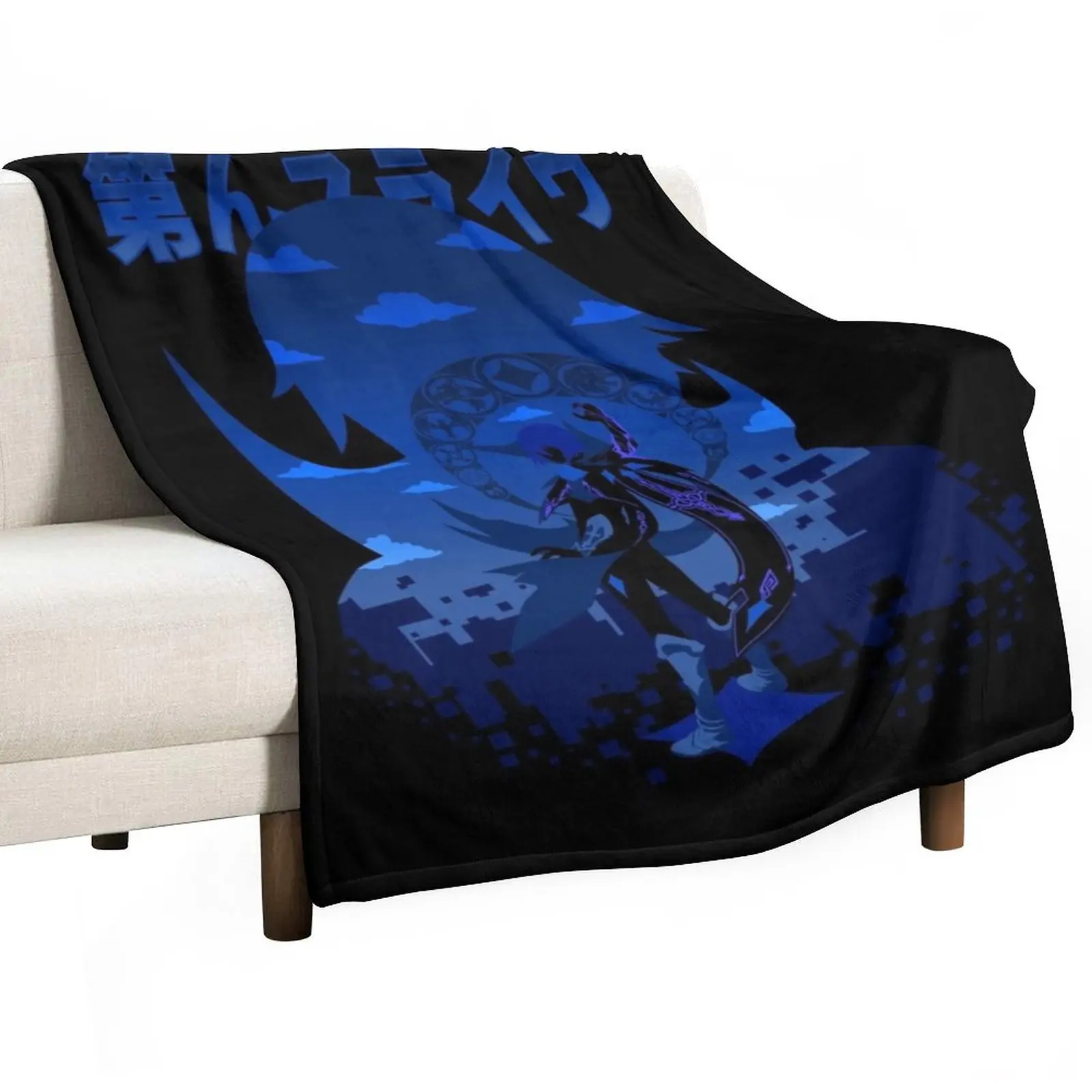 

GENSHIN IMPACT DAINSLEIF Throw Blanket Blankets For Bed Retros Personalized Gift blankets and throws Blankets