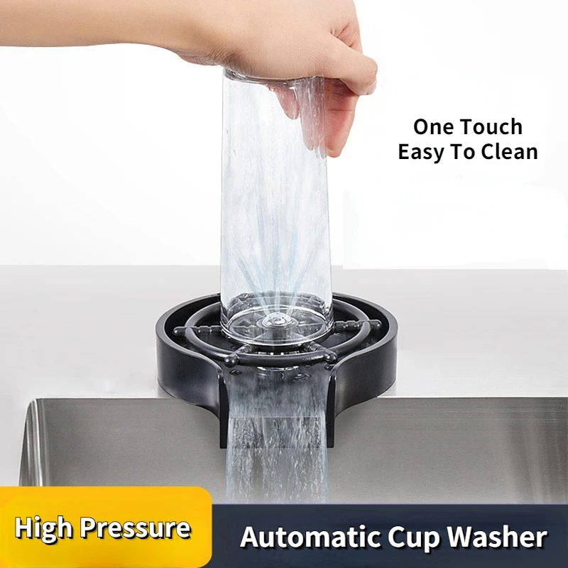 Convenient Cup Washer Sink Highpressure Spray Wash Automatic Faucet