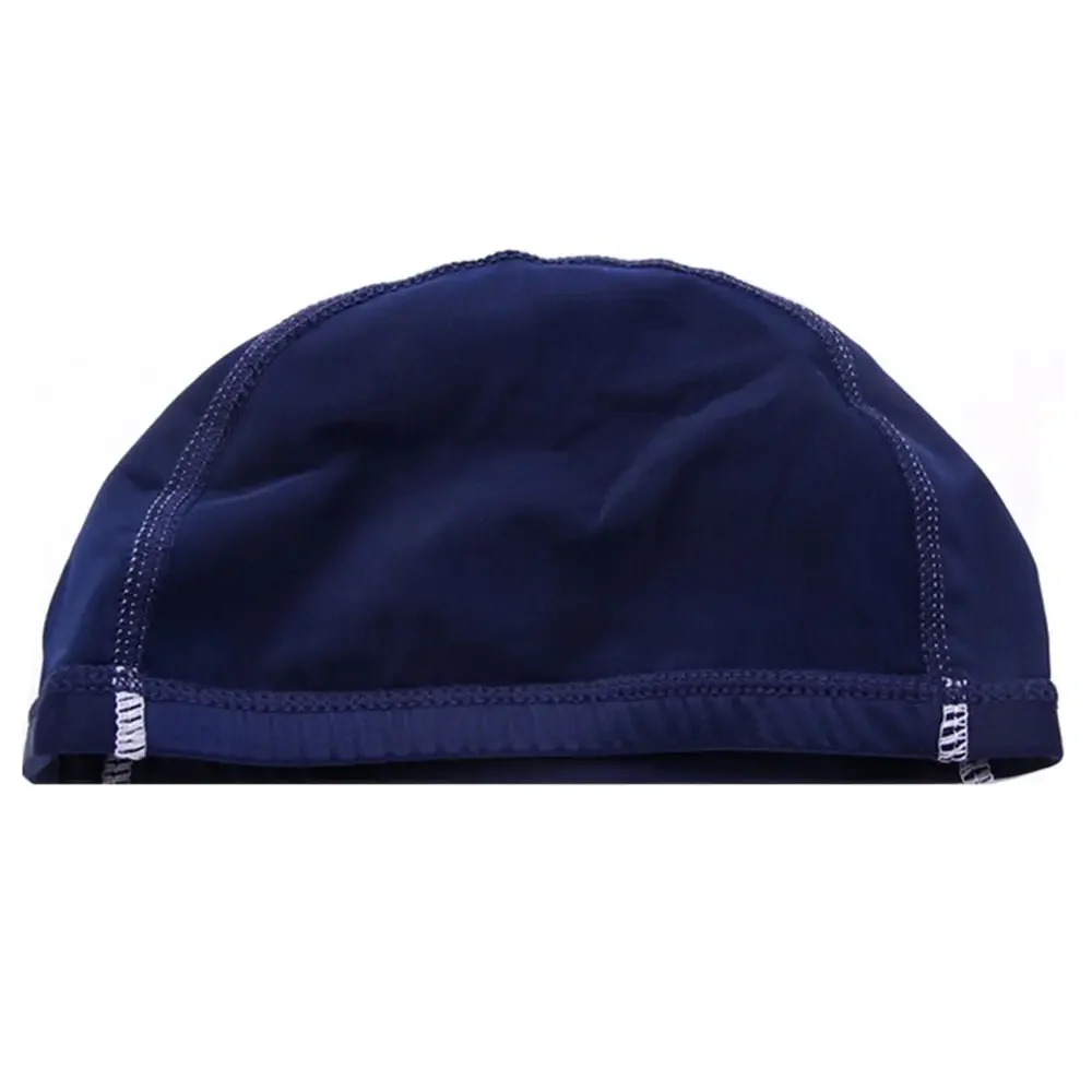 Cuffie da nuoto per uomo donna protezione per le orecchie in Nylon elastico capelli lunghi cappello da piscina cuffie da bagno ultrasottili