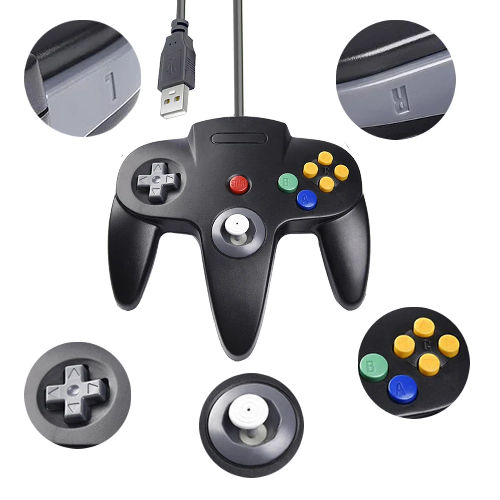 Nintend Switch N64   Ʈѷ, USB е, NGC ̽ƽ ť Ʈѷ, N64, Mac, PC
