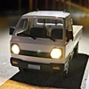 D12 Mini 1/16 2WD RC Car Simulation Drift Climbing Truck LED Light On-Road 130 Motor Fit WPL D12 For Kids Gifts Toys 2