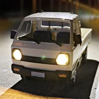 D12 Mini 1/16 2WD RC Car Simulation Drift Climbing Truck LED Light On-Road 130 Motor Fit WPL D12 For Kids Gifts Toys 2