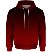3D digital printed men's hooded sweatshirt, comfortable hooded sweatshirt, classic gradient new style, 2025 1