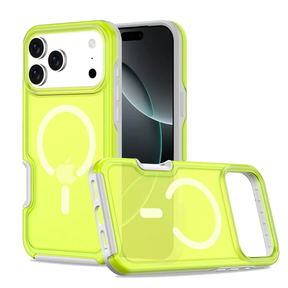 Heavy Duty Clear Magnetic Protective Case with Shockproof Bumper