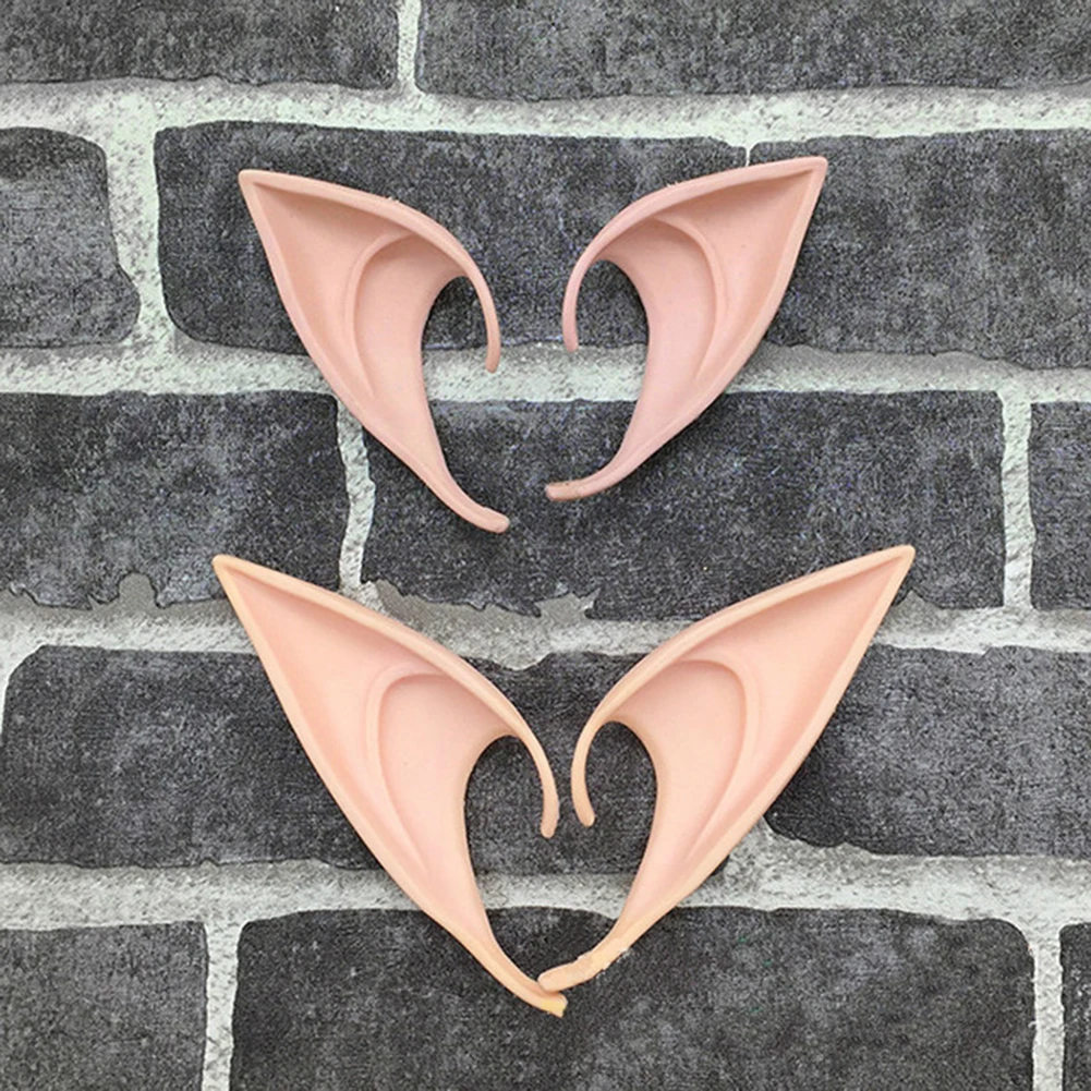 Halloween Elf Ears Avatar Goblin Monster Ears Angel Elf Latex Ears Fairy Cosplay Costume Accessories Decor Kid 2
